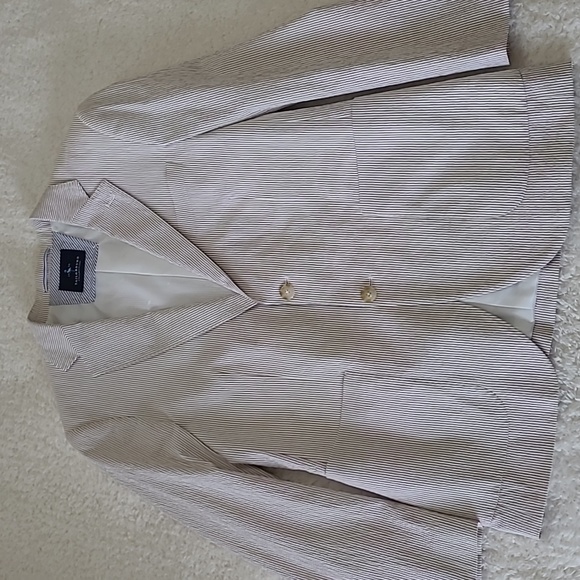 Mens Sport Coat Nautical Tailor Byrd Classic Fit Lined French Face Back Flap 38S - Picture 3 of 17